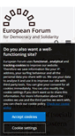 Mobile Screenshot of europeanforum.net