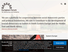 Tablet Screenshot of europeanforum.net